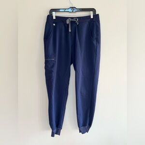 FIGS Women's Zamora Jogger Scrub Pants in Navy Blue, M